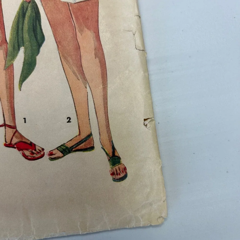 Simplicity‎ Vintage 1950's Pattern #4681 Junior/Misses Blouse/Shorts Size 14
